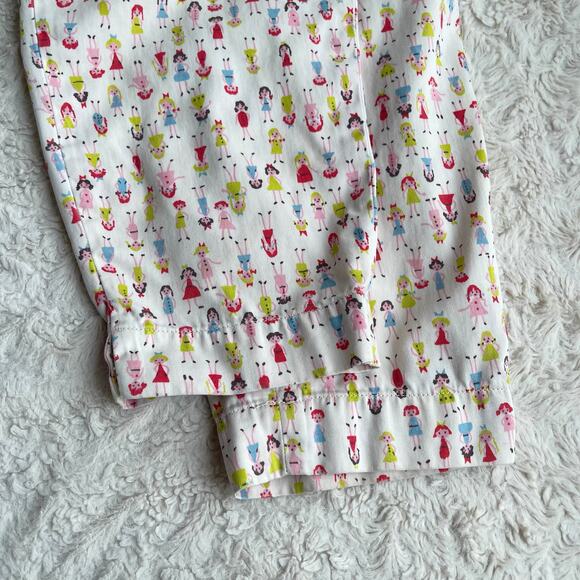 Vintage 80s 90s Banana Republic girl doll print trouser pants high rise cotton L - Picture 9 of 15
